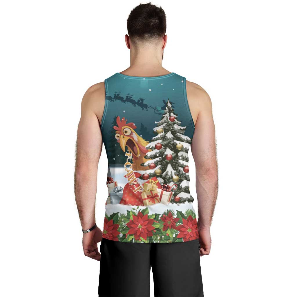 F Caw F Chicken Men Tank Top Funny Christmas - Wonder Print Shop