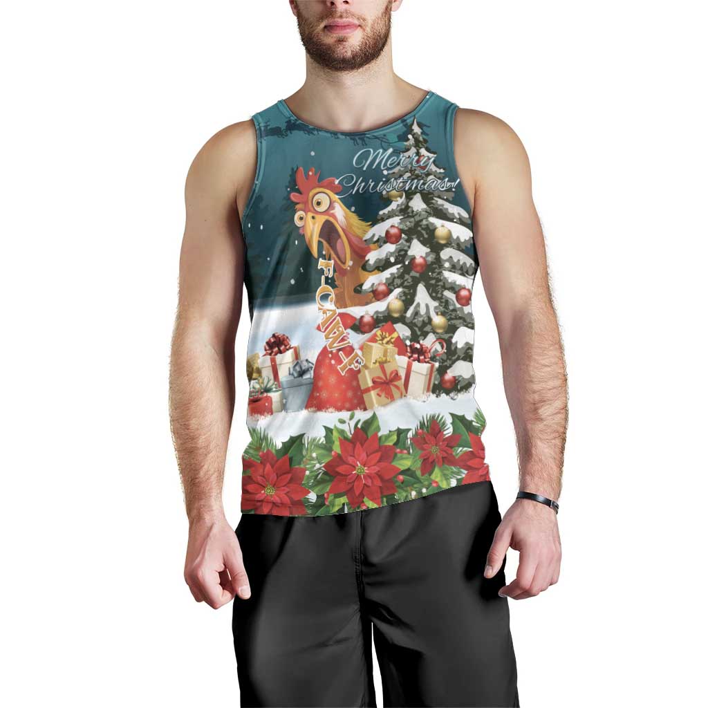 F Caw F Chicken Men Tank Top Funny Christmas - Wonder Print Shop