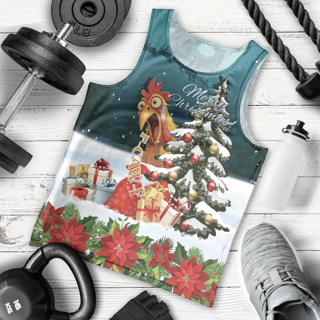 F Caw F Chicken Men Tank Top Funny Christmas - Wonder Print Shop