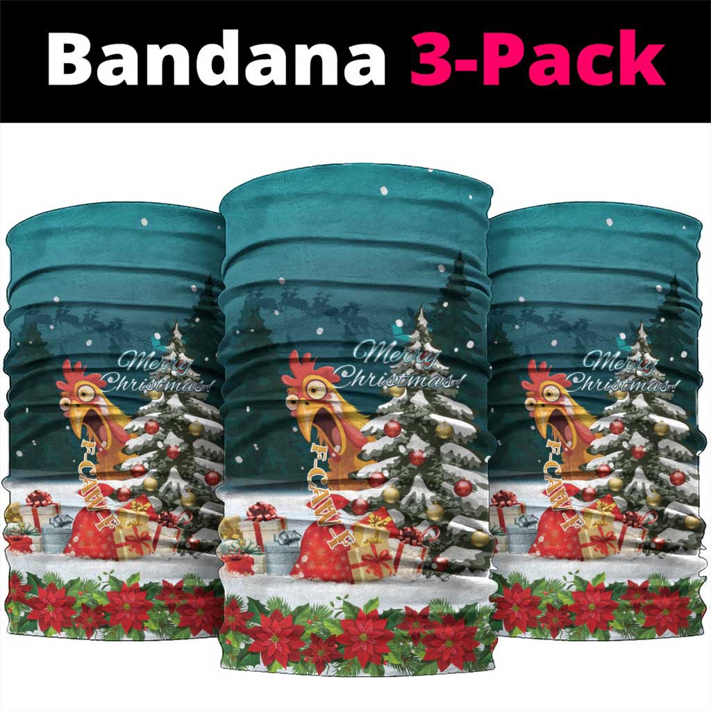 F Caw F Chicken Neck Gaiter Funny Christmas - Wonder Print Shop