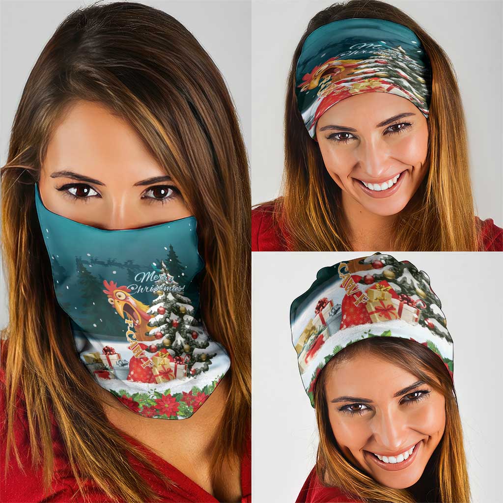 F Caw F Chicken Neck Gaiter Funny Christmas - Wonder Print Shop