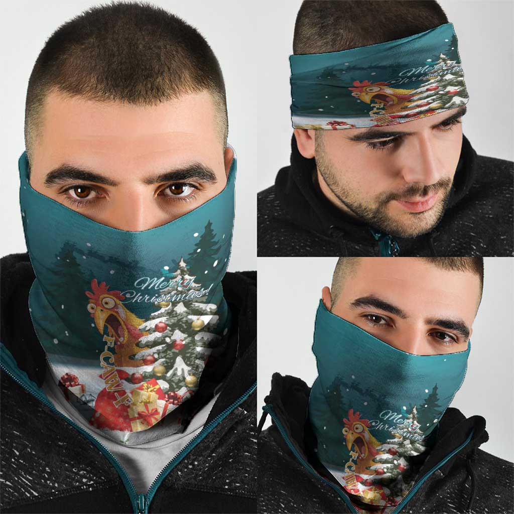 F Caw F Chicken Neck Gaiter Funny Christmas - Wonder Print Shop