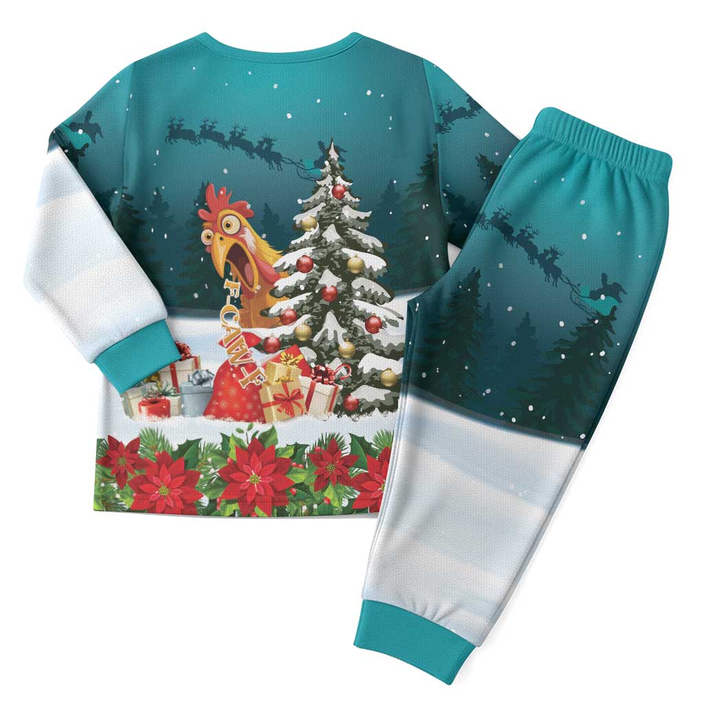 F Caw F Chicken Christmas Pajama Set Funny Christmas - Wonder Print Shop