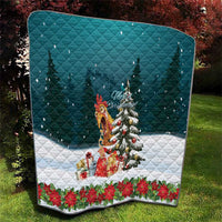 F Caw F Chicken Quilt Funny Christmas - Wonder Print Shop