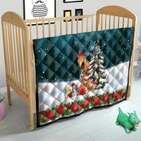 F Caw F Chicken Quilt Funny Christmas - Wonder Print Shop