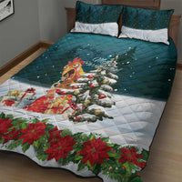 F Caw F Chicken Quilt Bed Set Funny Christmas - Wonder Print Shop