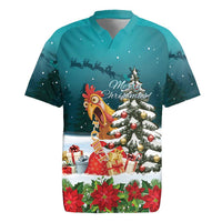 F Caw F Chicken Rugby Jersey Funny Christmas - Wonder Print Shop