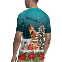 F Caw F Chicken Rugby Jersey Funny Christmas - Wonder Print Shop