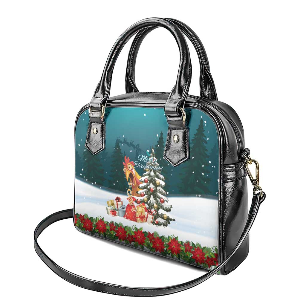 F Caw F Chicken Shoulder Handbag Funny Christmas - Wonder Print Shop