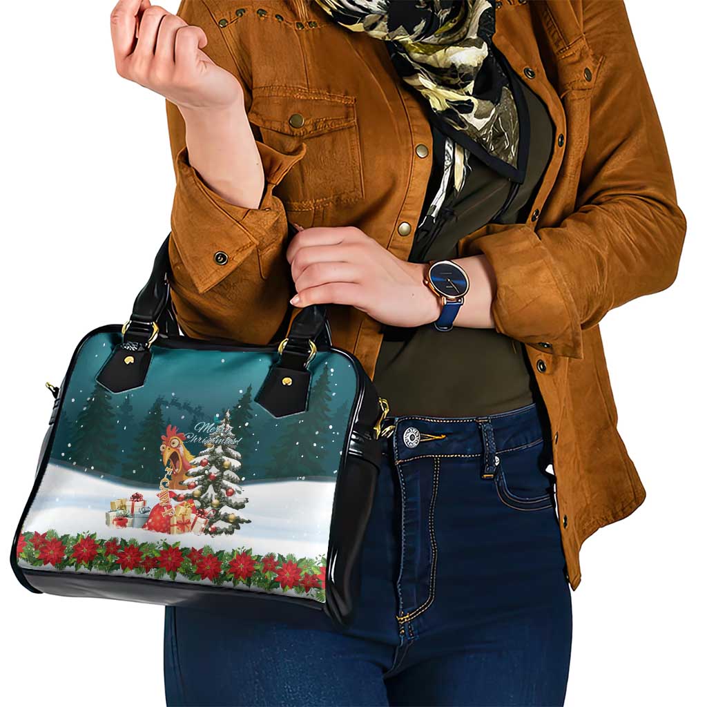 F Caw F Chicken Shoulder Handbag Funny Christmas - Wonder Print Shop