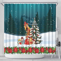 F Caw F Chicken Shower Curtain Funny Christmas - Wonder Print Shop