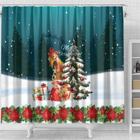 F Caw F Chicken Shower Curtain Funny Christmas - Wonder Print Shop