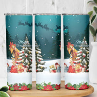 F Caw F Chicken Skinny Tumbler Funny Christmas - Wonder Print Shop