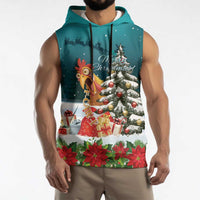 F Caw F Chicken Sleeveless Hoodie Funny Christmas - Wonder Print Shop