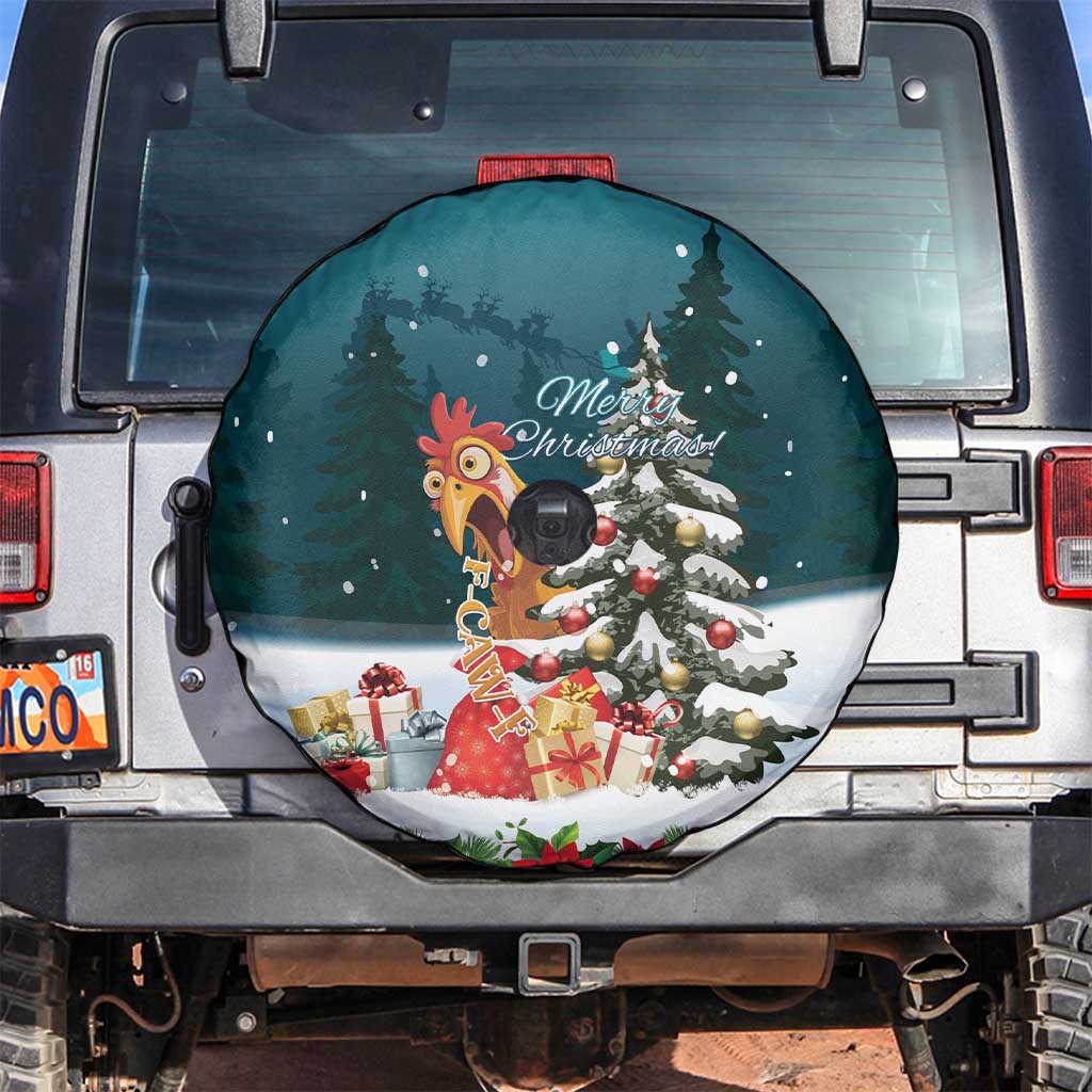 F Caw F Chicken Spare Tire Cover Funny Christmas - Wonder Print Shop