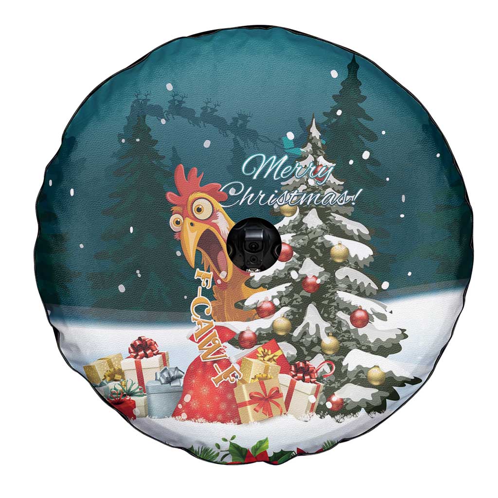 F Caw F Chicken Spare Tire Cover Funny Christmas - Wonder Print Shop