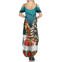 F Caw F Chicken Summer Maxi Dress Funny Christmas - Wonder Print Shop