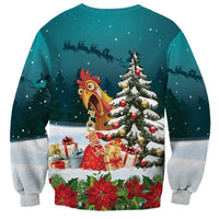 F Caw F Chicken Sweatshirt Funny Christmas - Wonder Print Shop