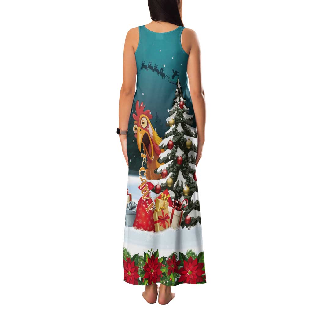 F Caw F Chicken Tank Maxi Dress Funny Christmas - Wonder Print Shop