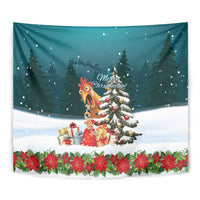 F Caw F Chicken Tapestry Funny Christmas - Wonder Print Shop