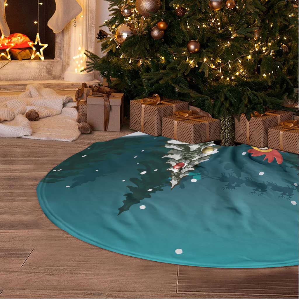 F Caw F Chicken Tree Skirt Funny Christmas - Wonder Print Shop
