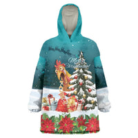 F Caw F Chicken Wearable Blanket Hoodie Funny Christmas - Wonder Print Shop
