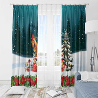 F Caw F Chicken Window Curtain Funny Christmas - Wonder Print Shop