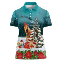 F Caw F Chicken Women Polo Shirt Funny Christmas - Wonder Print Shop