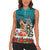 F Caw F Chicken Women Sleeveless Polo Shirt Funny Christmas - Wonder Print Shop