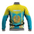 Personalised Kazakhstan Independence Day Baseball Jacket Lilium Peregrinum - Kazakh Pattern - Wonder Print Shop