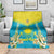 Personalised Kazakhstan Independence Day Blanket Lilium Peregrinum - Kazakh Pattern