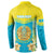 Personalised Kazakhstan Independence Day Button Sweatshirt Lilium Peregrinum - Kazakh Pattern - Wonder Print Shop