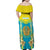 Personalised Kazakhstan Independence Day Family Matching Off Shoulder Maxi Dress and Hawaiian Shirt Lilium Peregrinum - Kazakh Pattern - Wonder Print Shop