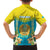 Personalised Kazakhstan Independence Day Family Matching Puletasi and Hawaiian Shirt Lilium Peregrinum - Kazakh Pattern - Wonder Print Shop