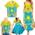 Personalised Kazakhstan Independence Day Family Matching Summer Maxi Dress and Hawaiian Shirt Lilium Peregrinum - Kazakh Pattern - Wonder Print Shop