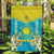 Personalised Kazakhstan Independence Day Garden Flag Lilium Peregrinum - Kazakh Pattern - Wonder Print Shop