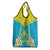 Personalised Kazakhstan Independence Day Grocery Bag Lilium Peregrinum - Kazakh Pattern
