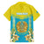 Personalised Kazakhstan Independence Day Hawaiian Shirt Lilium Peregrinum - Kazakh Pattern - Wonder Print Shop