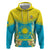 Personalised Kazakhstan Independence Day Hoodie Lilium Peregrinum - Kazakh Pattern - Wonder Print Shop