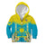 Personalised Kazakhstan Independence Day Kid Hoodie Lilium Peregrinum - Kazakh Pattern - Wonder Print Shop