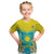 Personalised Kazakhstan Independence Day Kid T Shirt Lilium Peregrinum - Kazakh Pattern - Wonder Print Shop