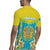 Personalised Kazakhstan Independence Day Rugby Jersey Lilium Peregrinum - Kazakh Pattern - Wonder Print Shop