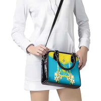 Personalised Kazakhstan Independence Day Shoulder Handbag Lilium Peregrinum - Kazakh Pattern