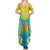 Personalised Kazakhstan Independence Day Summer Maxi Dress Lilium Peregrinum - Kazakh Pattern - Wonder Print Shop