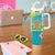 Personalised Kazakhstan Independence Day Tumbler With Handle Lilium Peregrinum - Kazakh Pattern - Wonder Print Shop