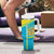 Personalised Kazakhstan Independence Day Tumbler With Handle Lilium Peregrinum - Kazakh Pattern - Wonder Print Shop