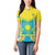 Personalised Kazakhstan Independence Day Women Polo Shirt Lilium Peregrinum - Kazakh Pattern - Wonder Print Shop
