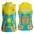 Personalised Kazakhstan Independence Day Women Sleeveless Polo Shirt Lilium Peregrinum - Kazakh Pattern - Wonder Print Shop