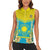 Personalised Kazakhstan Independence Day Women Sleeveless Polo Shirt Lilium Peregrinum - Kazakh Pattern - Wonder Print Shop