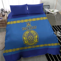 Custom Kazakhstan Hockey Bedding Set Go Kazakh - Wonder Print Shop